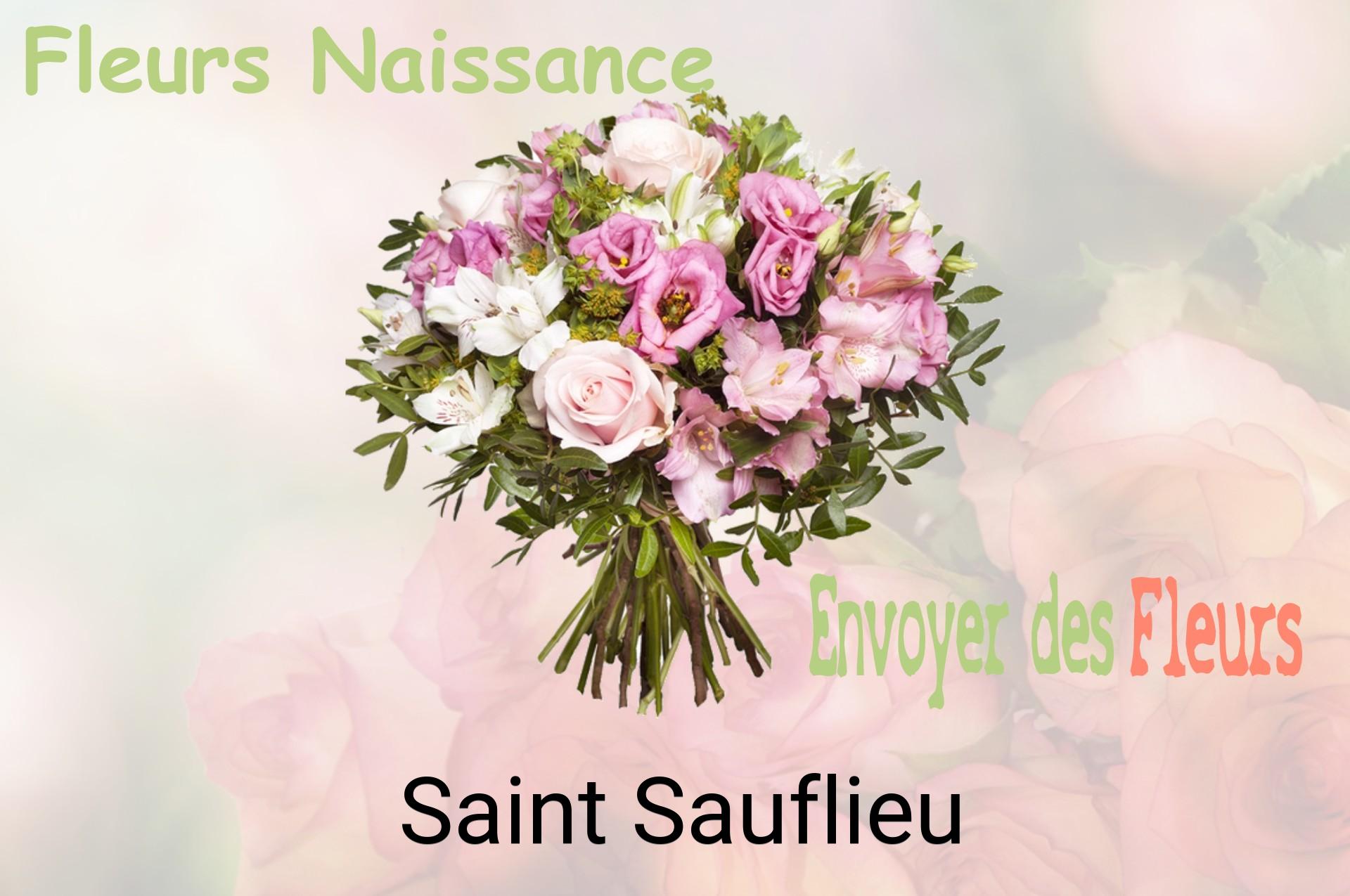 Bouquet de fleurs de naissance livré à Saint-Sauflieu